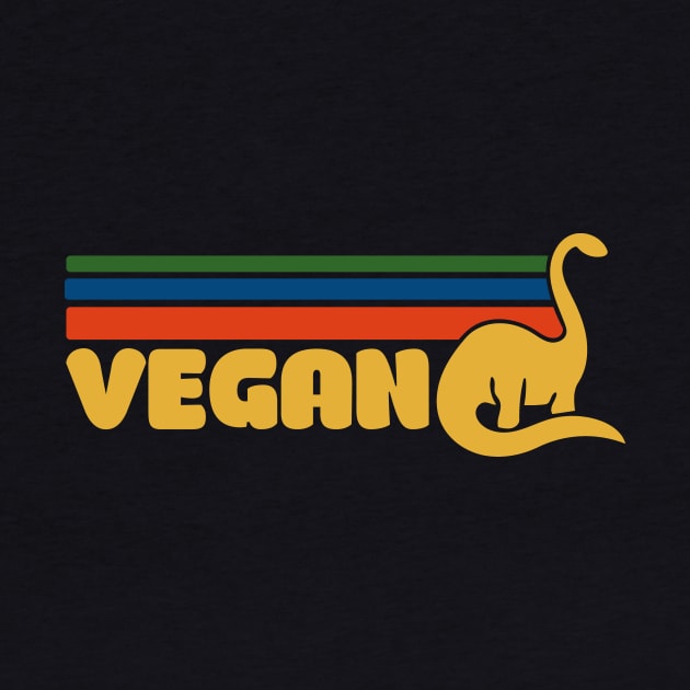 Retro Vegan Dino by bubbsnugg